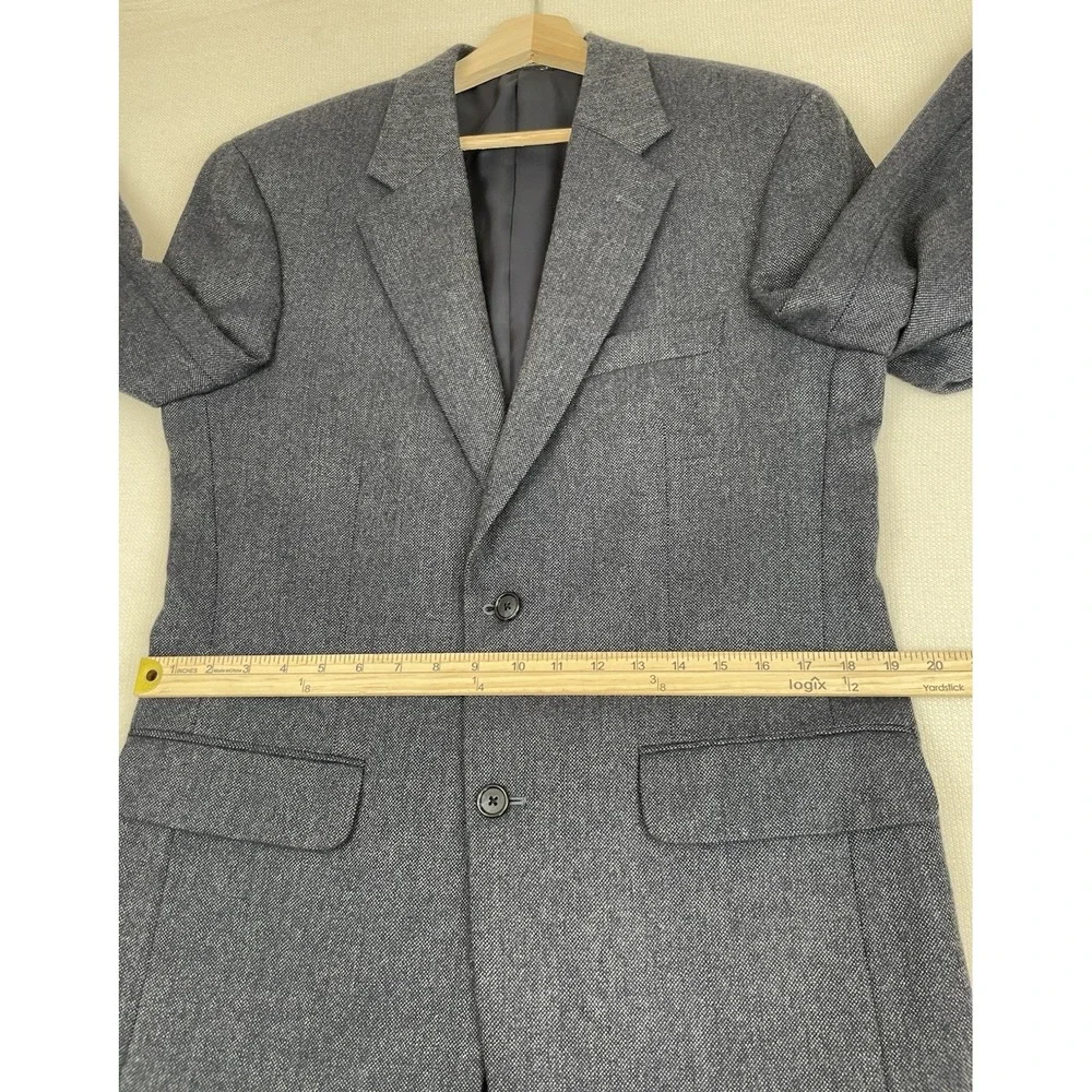 Club Room By Charter Club Wool Cashmere Blazer Blue Size R38 Single‎ Vented